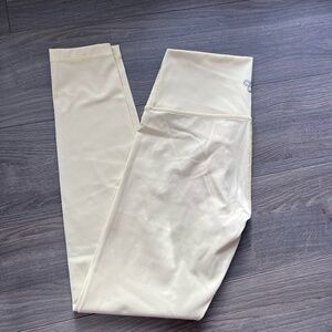 aritzia tna action light yellow leggings medium